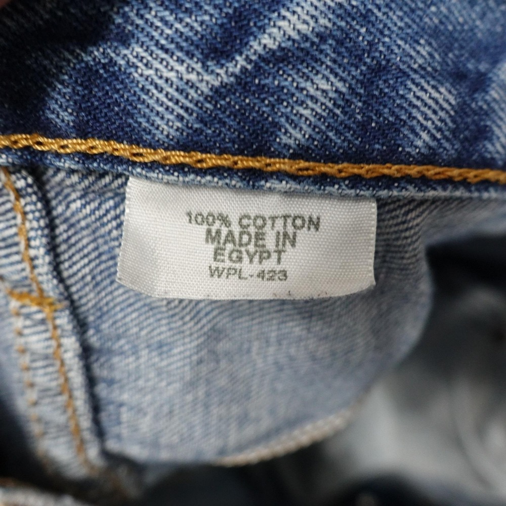 Levis 501 Jeans Mens 38x29 (40x30) Blue Regular Straight Denim Button Fly - Picture 12 of 15